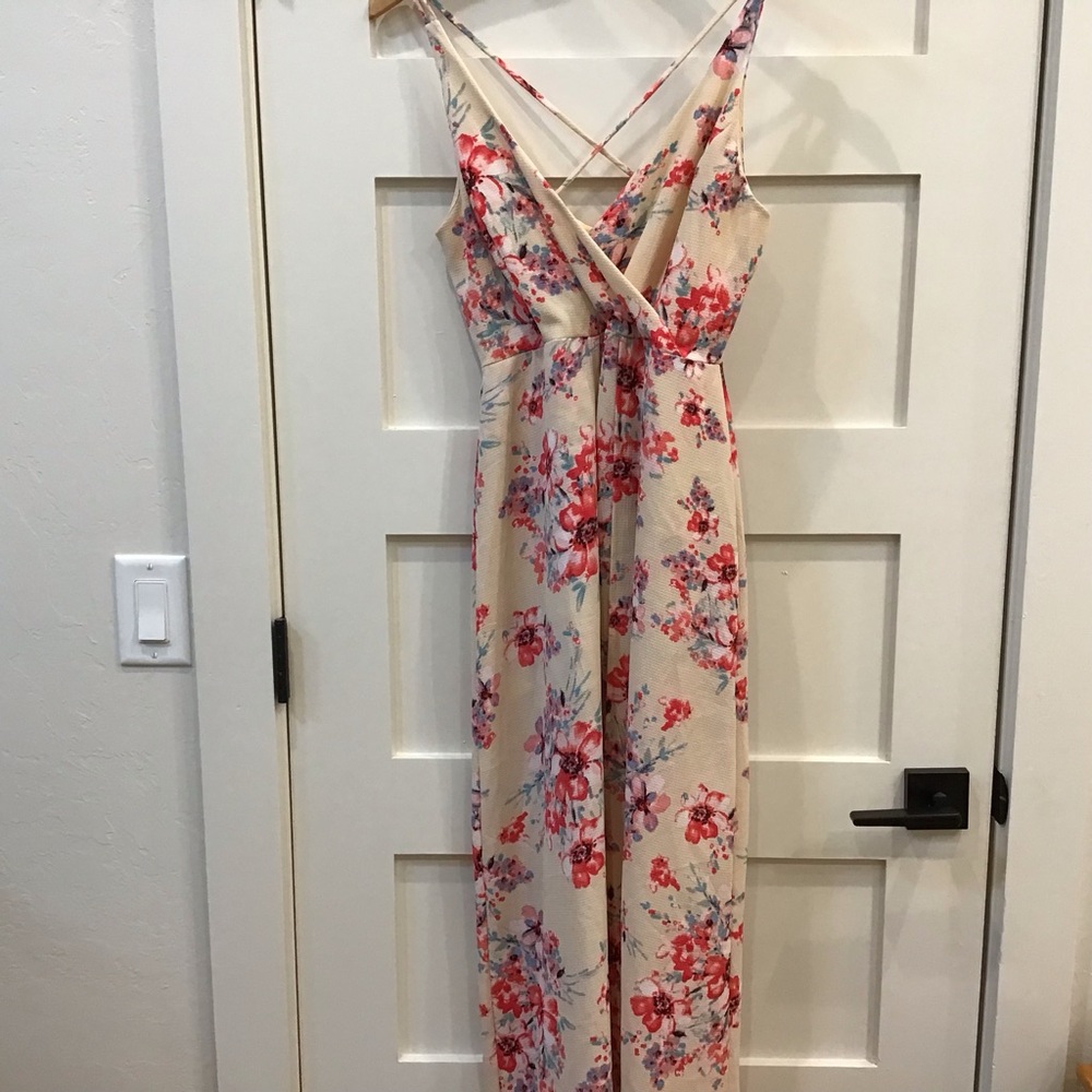 🌸 Miami Floral Maxi Romper Dress | Size S 🌸Chic